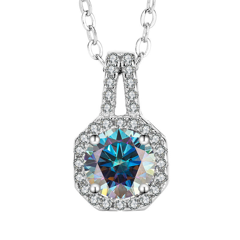 SARAVÉA Featherline Moissanite Necklace