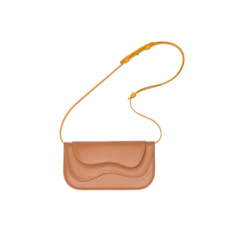 Saravéa Turkish Wave Shoulder Bag – Irregular Multi-Layer Elegance
