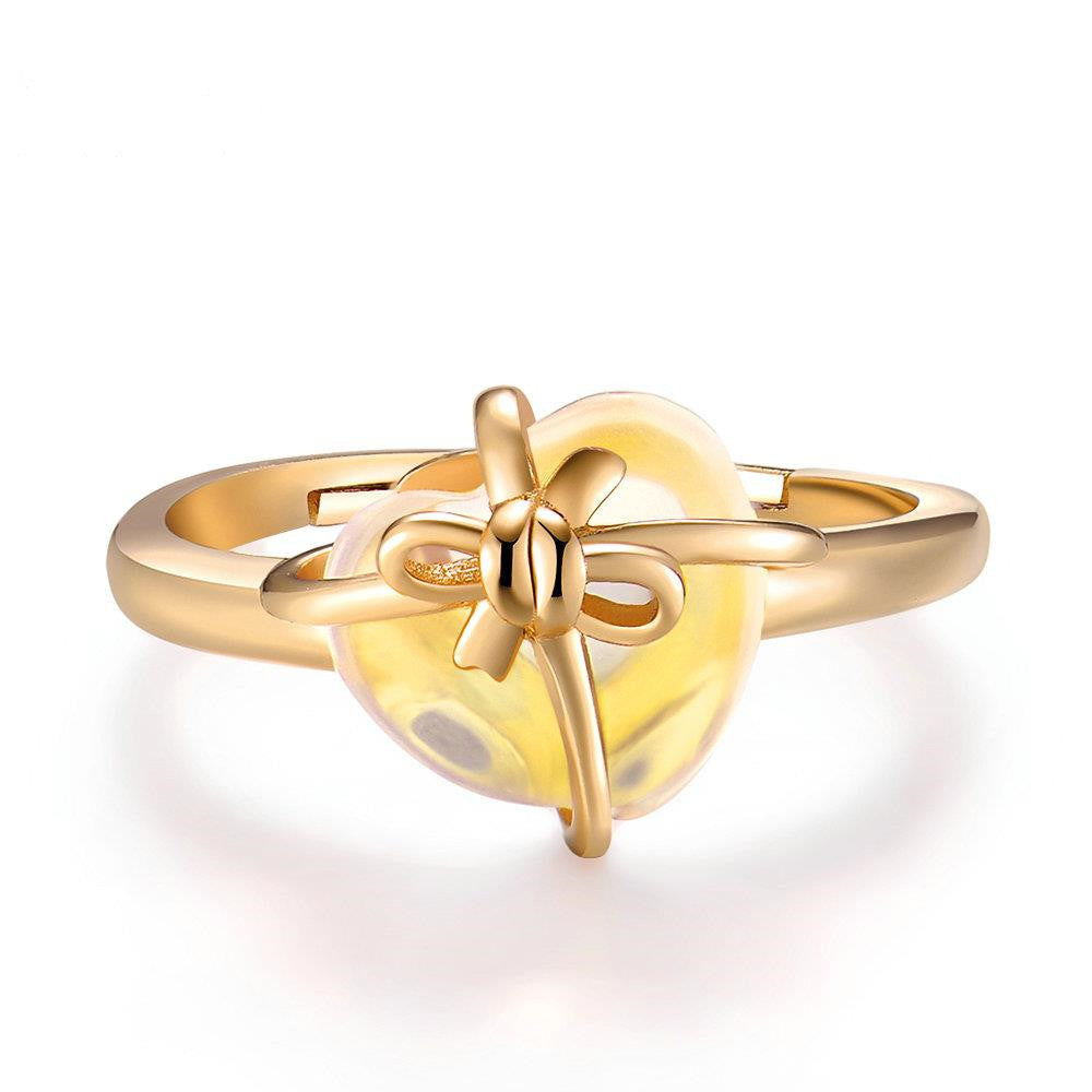 Saravéa Citrine Amour Bow Ring