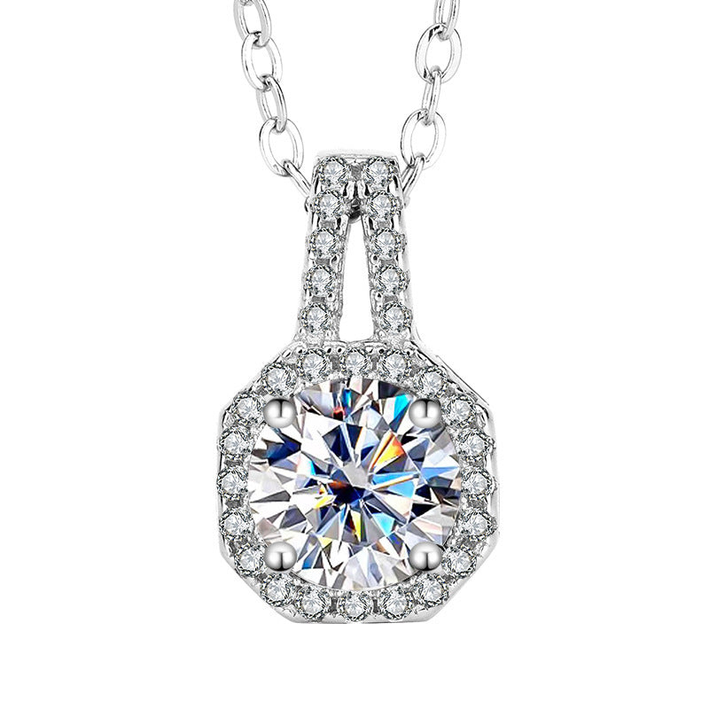 SARAVÉA Featherline Moissanite Necklace