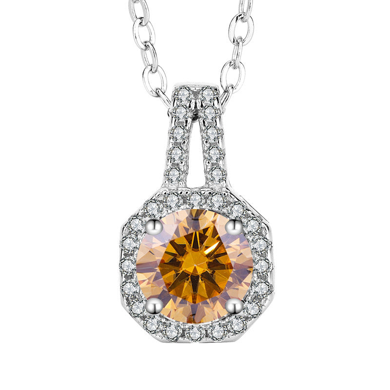 SARAVÉA Featherline Moissanite Necklace