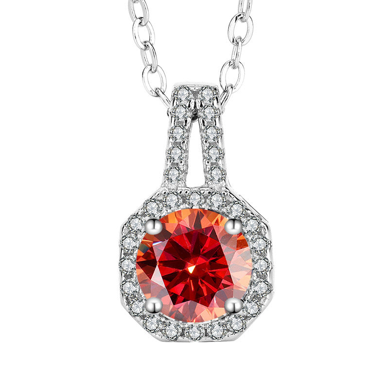 SARAVÉA Featherline Moissanite Necklace
