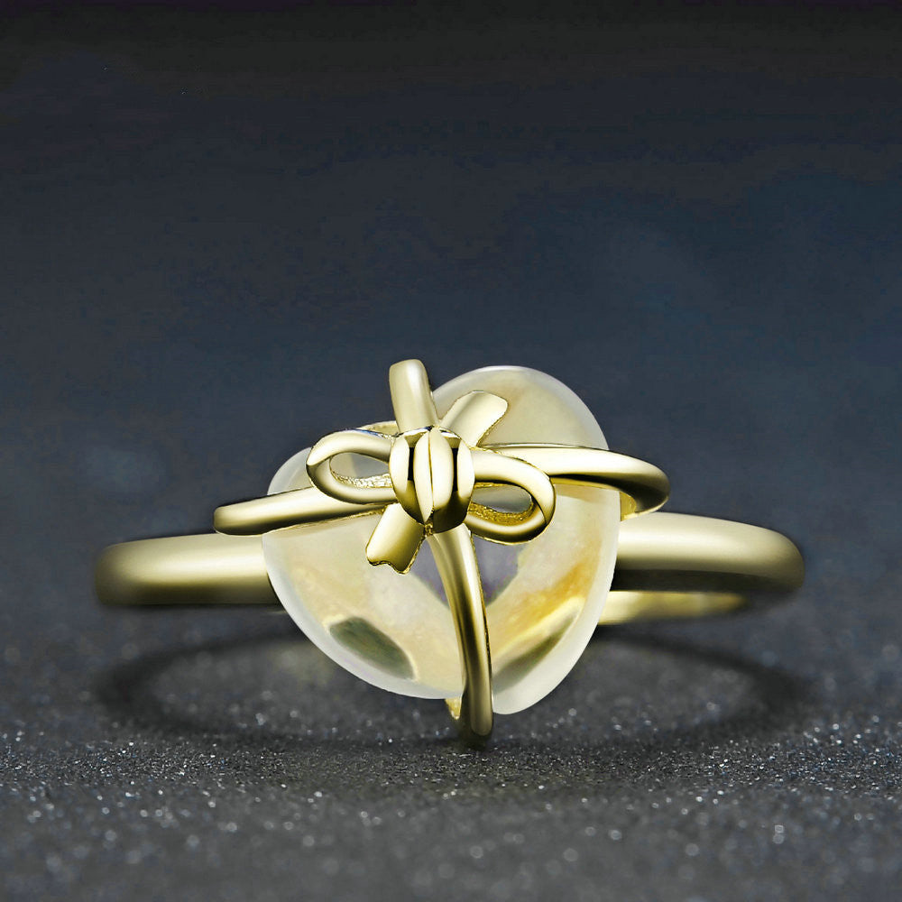 Saravéa Citrine Amour Bow Ring